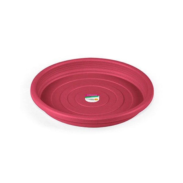 Prato de Plástico para Vasos de Plantas 13x13cm Rosa - PRIMAFER