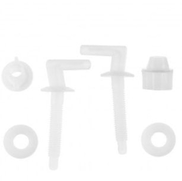 Encontraproduto.com.br - Conjunto De Fixação Para Assentos Sanitários Branco - Atlas