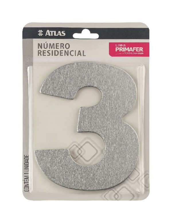 Números Residenciais - Atlas - PR3001/3 - Unitário