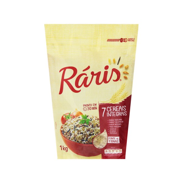 Encontraproduto.com.br - Arroz Integral RÁRIS® com 7 Cereais Integrais 1Kg