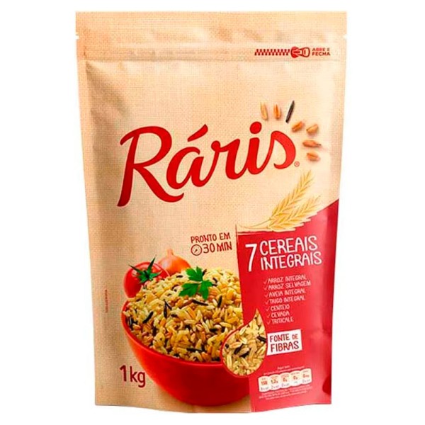 Encontraproduto.com.br - Arroz Integral RÁRIS® com 7 Cereais Integrais 1Kg