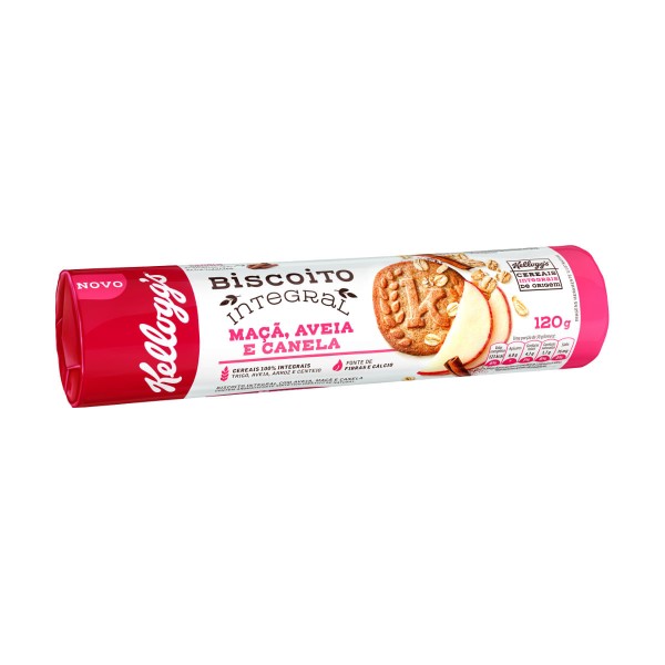 Encontraproduto.com.br - Biscoito Integral de Maçã, Aveia e Canela Kelloggs 120g