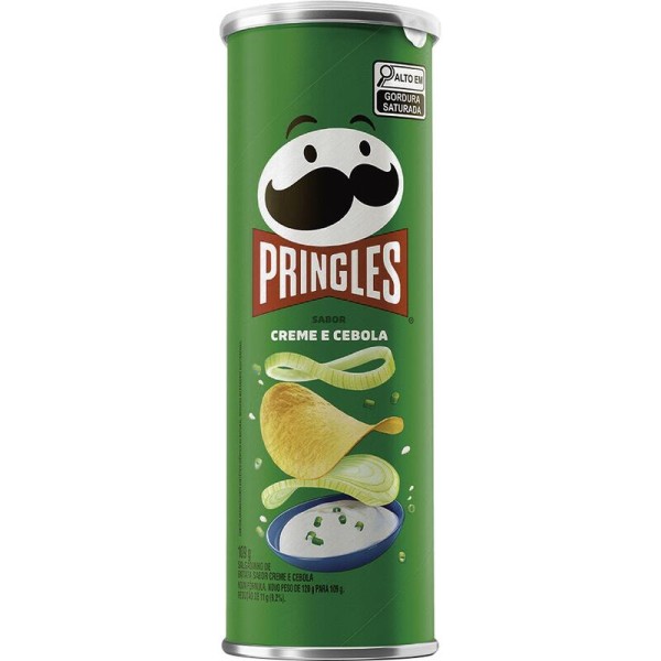 Salgadinho Batata Pringles Creme e Cebola Tubo com 109g