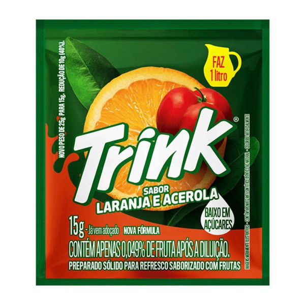 Encontraproduto.com.br - Refresco TRINK Laranja com Acerola 15g