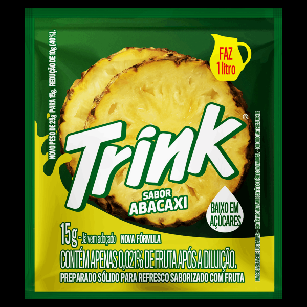 Encontraproduto.com.br - Refresco em Pó Abacaxi Trink Pacote 15g