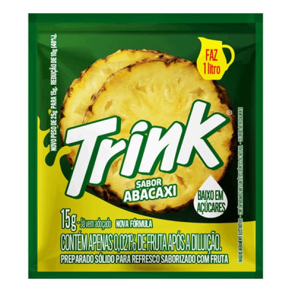 Encontraproduto.com.br - Refresco em Pó Abacaxi Trink Pacote 15g