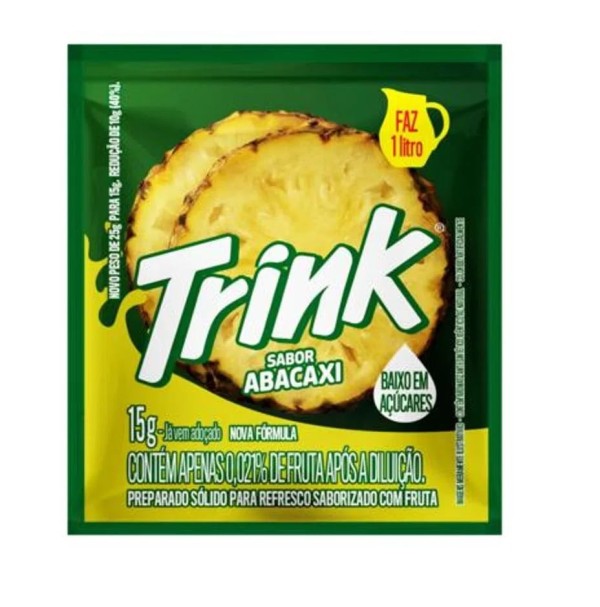 Encontraproduto.com.br - Refresco em Pó Abacaxi Trink Pacote 15g