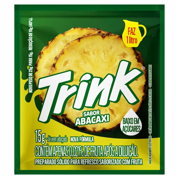 Encontraproduto.com.br - Refresco em Pó Abacaxi Trink Pacote 15g