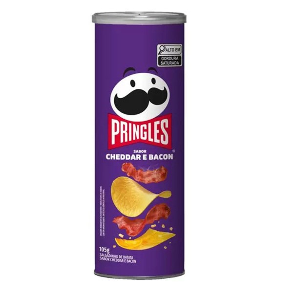 Encontraproduto.com.br - Salgadinho Batata Pringles Cheddar e Bacon Tubo com 105g