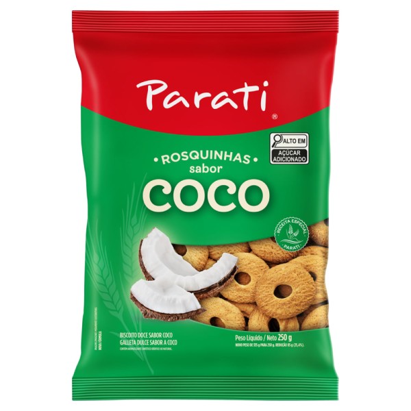 Encontraproduto.com.br - Biscoito Rosquinha Coco Parati 250g