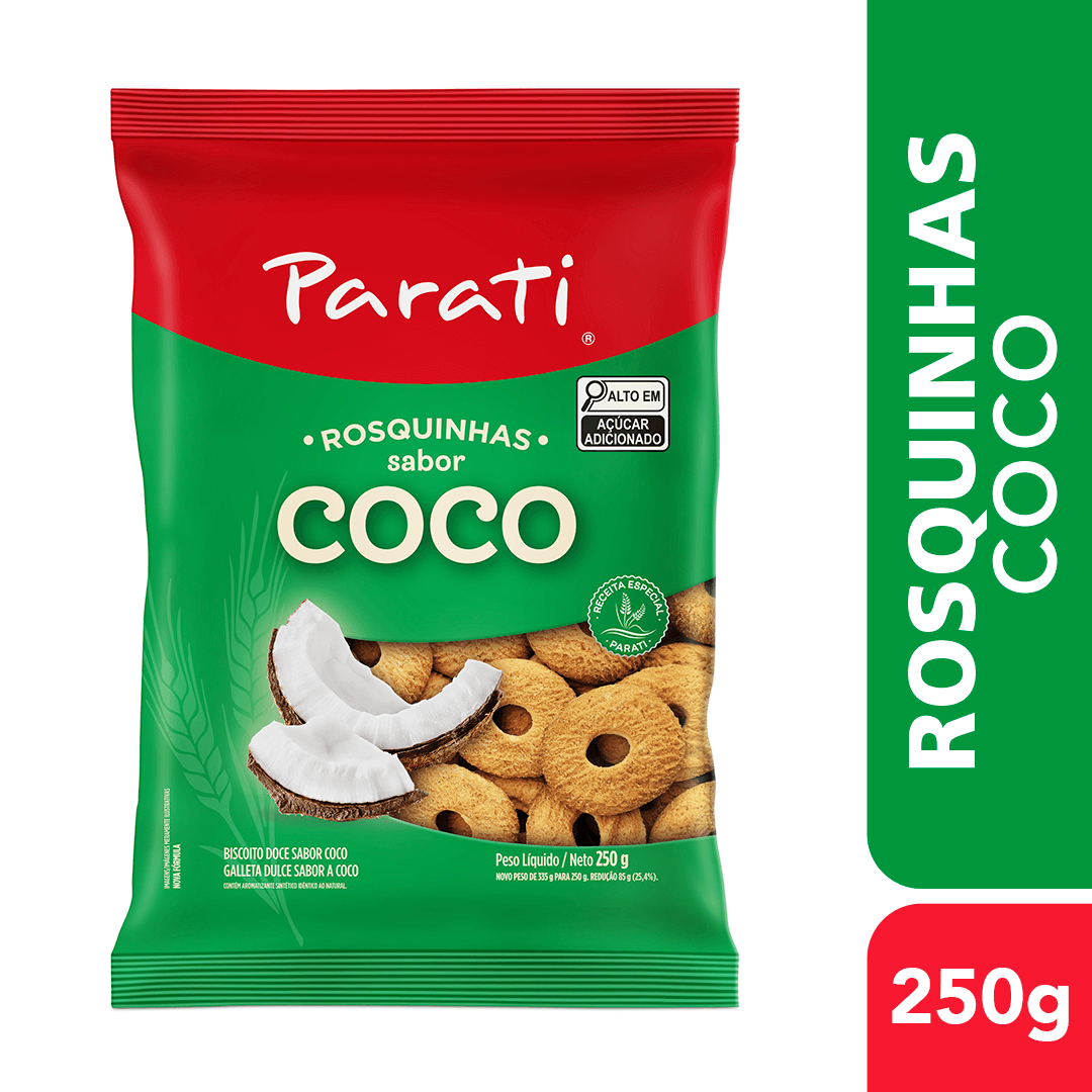 Encontraproduto.com.br - Biscoito Rosquinha Coco Parati 250g