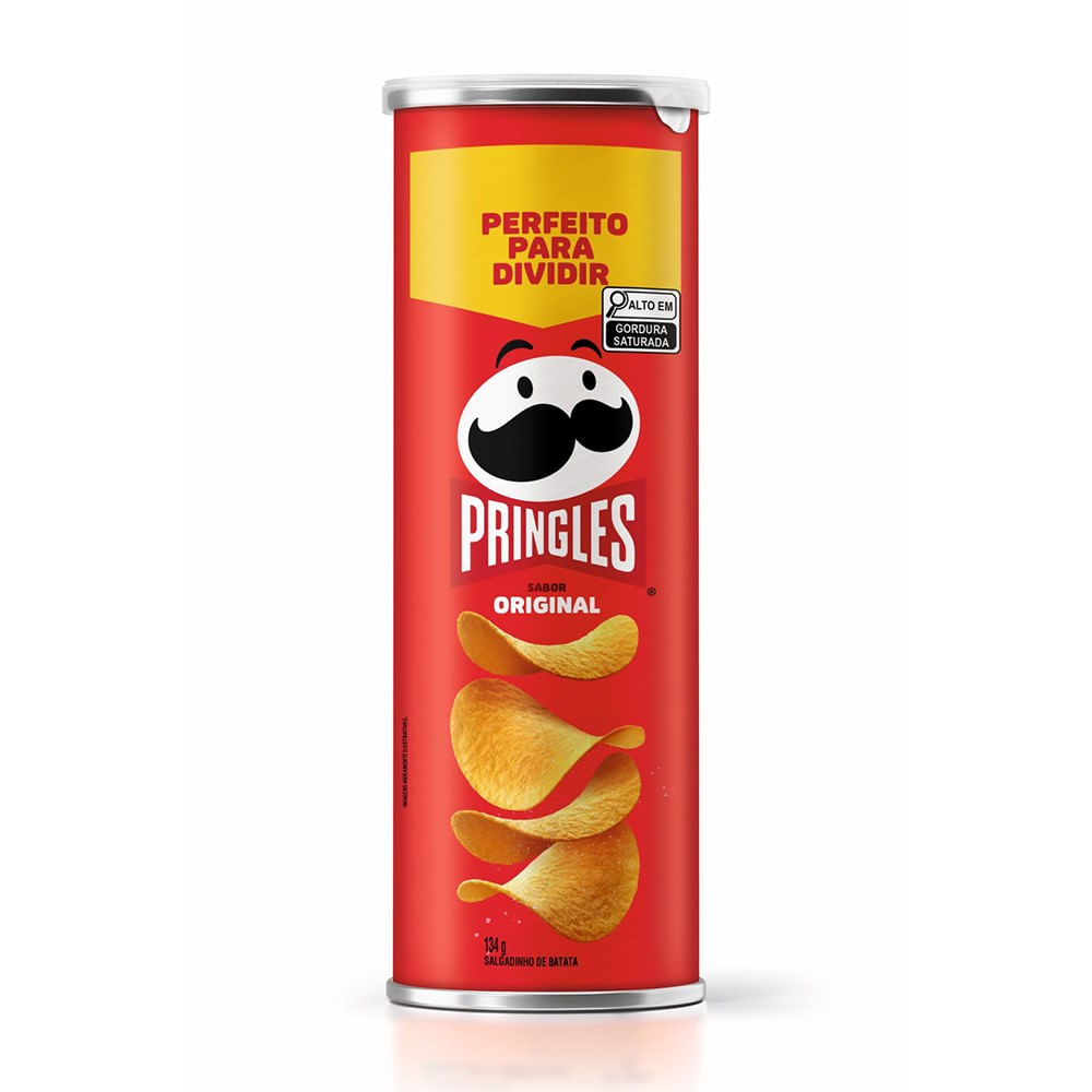 Encontraproduto.com.br - Salgadinho Batata Pringles Original Tubo com 134g