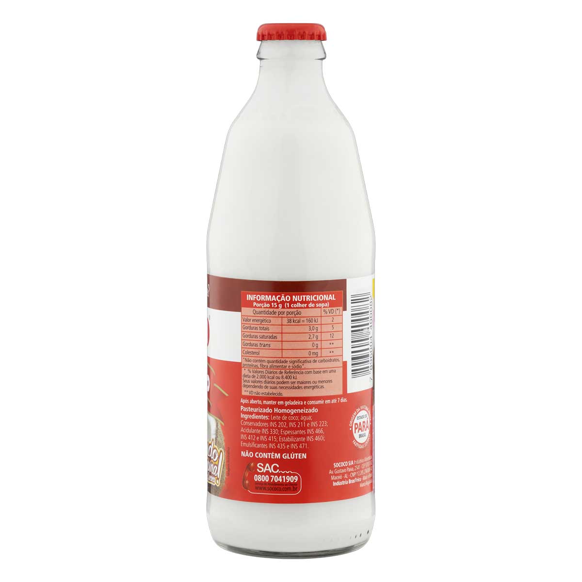 Encontraproduto.com.br - Leite de Coco Sococo Vidro com 500ml