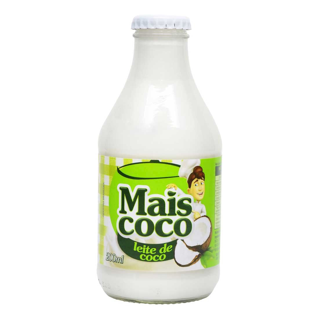 Encontraproduto.com.br - Leite de Coco Mais Coco Vidro com 200ml