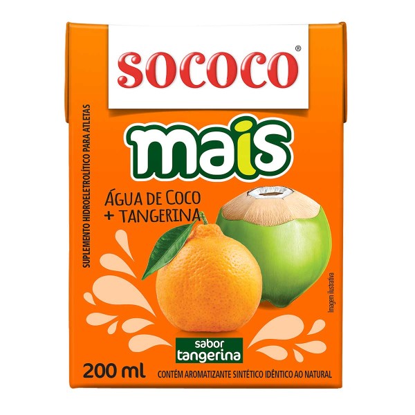 Encontraproduto.com.br - Água de Coco Sococo Tangerina TP com 200ml