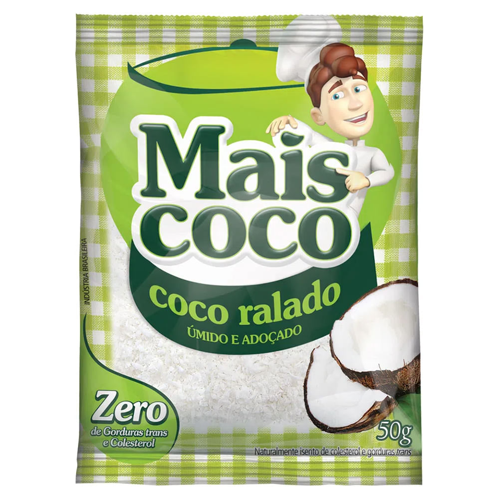 Encontraproduto.com.br - Coco Ralado Mais Coco Pacote com 50g