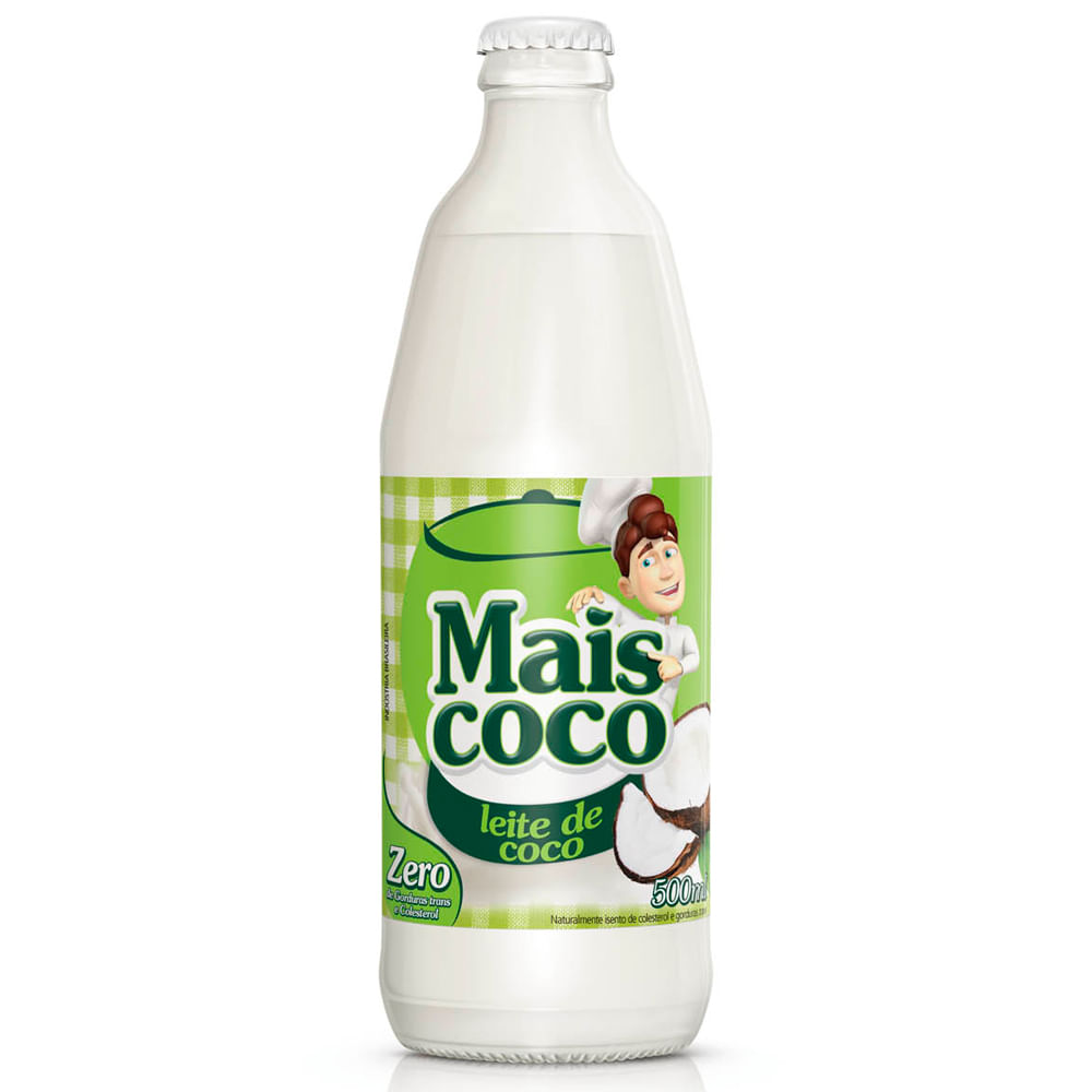 Encontraproduto.com.br - Leite de Coco Mais Coco Vidro com 500ml