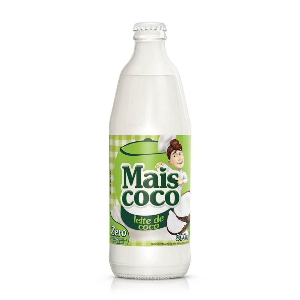 Encontraproduto.com.br - Leite de Coco Mais Coco Vidro com 500ml