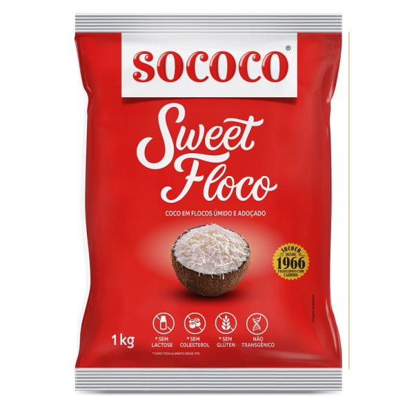 Encontraproduto.com.br - Coco Sococo Sweet Flocos Pacote com 1kg