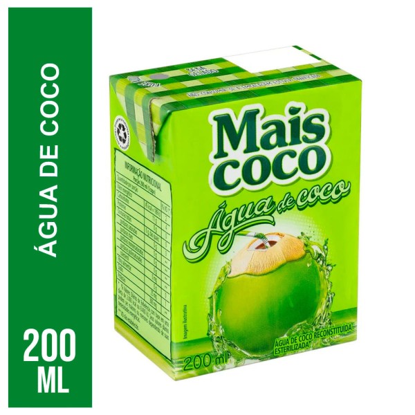 Encontraproduto.com.br - ÁGUA DE COCO MAIS COCO 200ML
