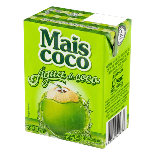 Encontraproduto.com.br - ÁGUA DE COCO MAIS COCO 200ML
