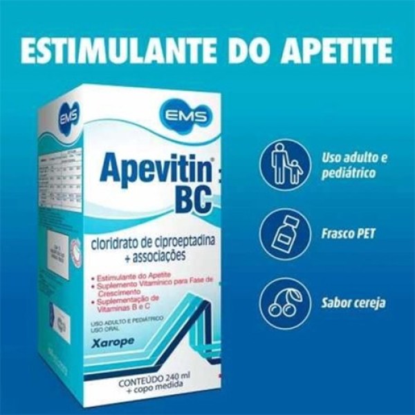Encontraproduto.com.br - ApevitinBc Xarope EMS 240ml