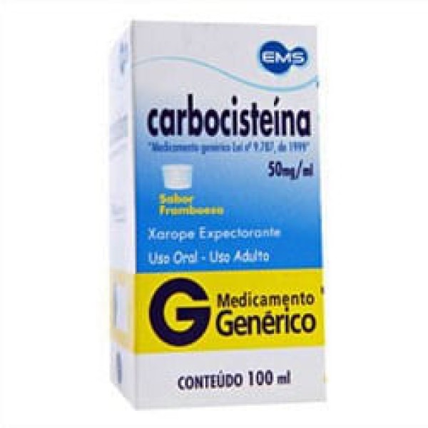 Encontraproduto.com.br - Carbocisteína 250mg/5ml  Xarope 100ml Genérico Ems