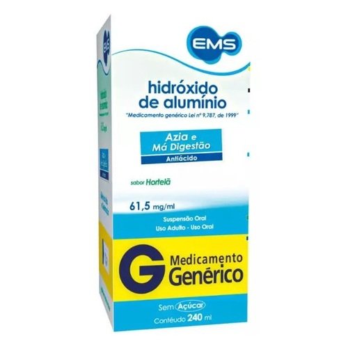 Encontraproduto.com.br - Hidróxido de Alumínio 61,5mg EMS Sabor Hortelã 240ml