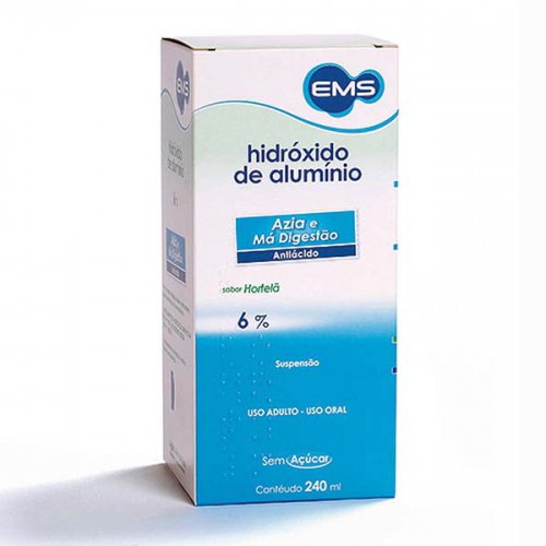 Encontraproduto.com.br - Hidróxido de Alumínio 61,5mg EMS Sabor Hortelã 240ml
