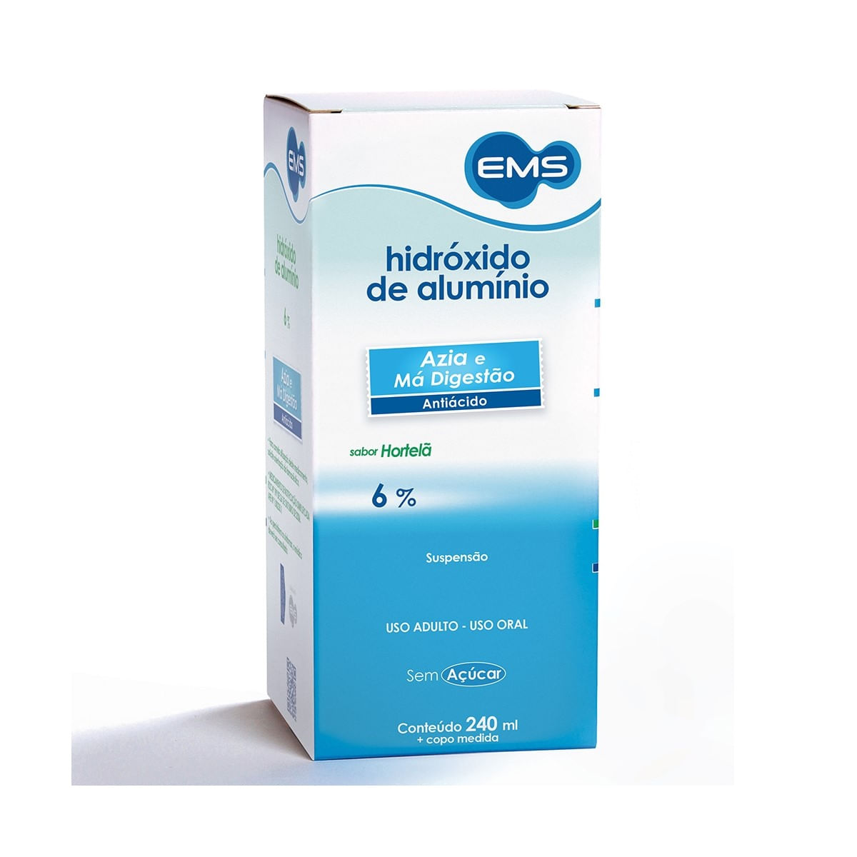 Encontraproduto.com.br - Hidróxido de Alumínio 61,5mg EMS Sabor Hortelã 240ml