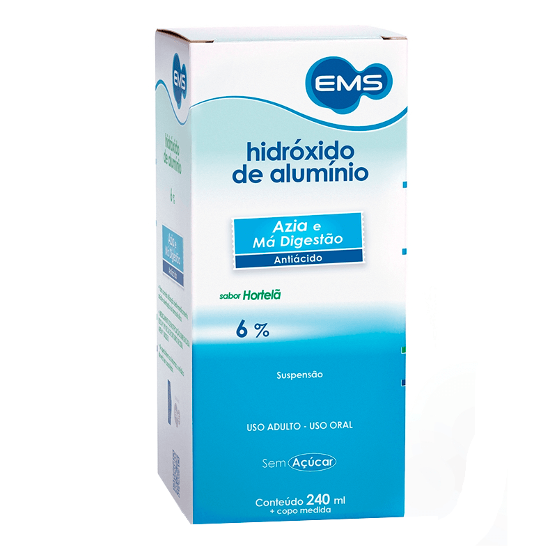 Encontraproduto.com.br - Hidróxido de Alumínio 61,5mg EMS Sabor Hortelã 240ml
