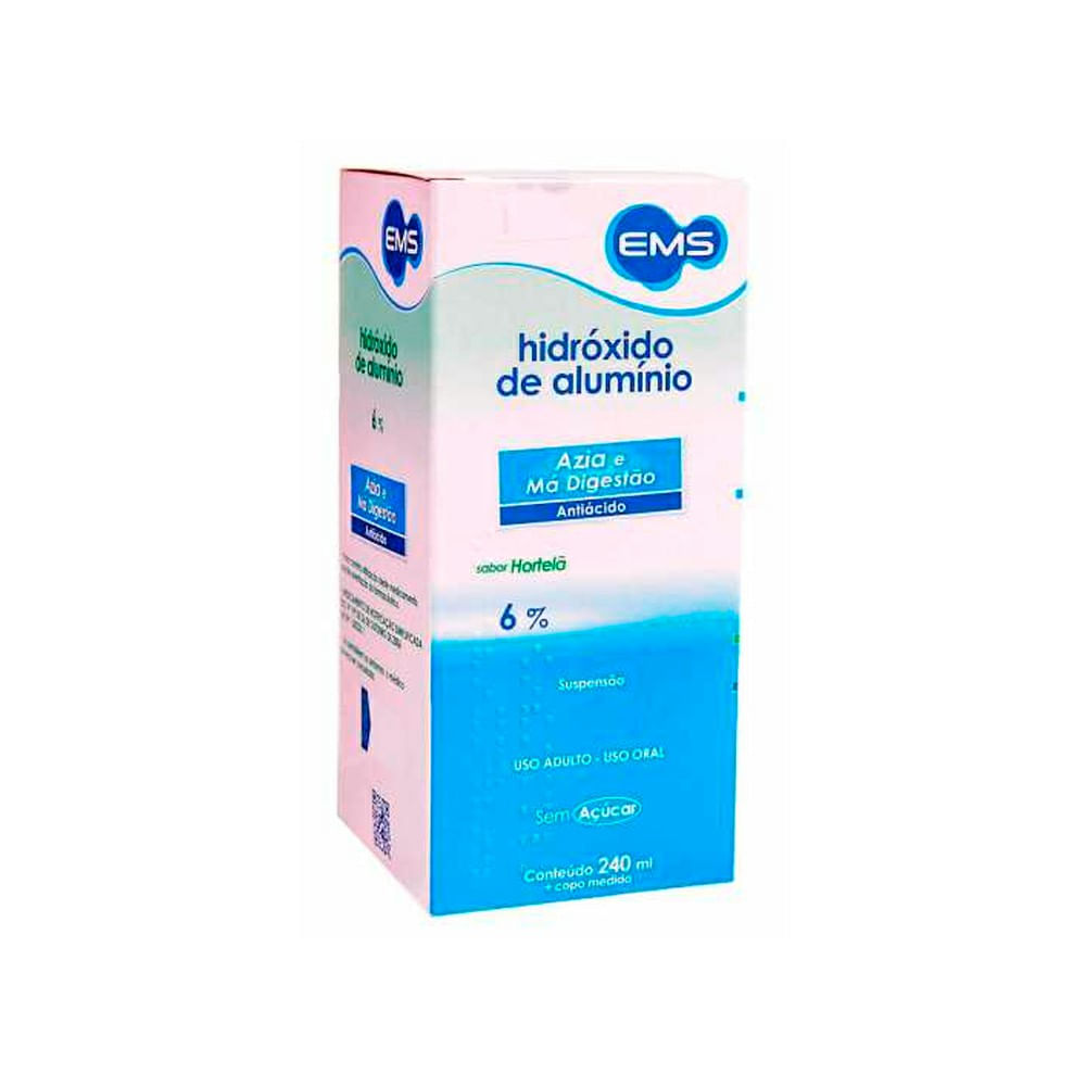 Encontraproduto.com.br - Hidróxido de Alumínio 61,5mg EMS Sabor Hortelã 240ml