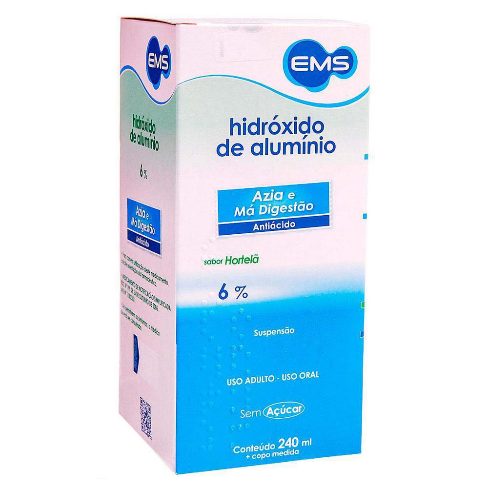 Encontraproduto.com.br - Hidróxido de Alumínio 61,5mg EMS Sabor Hortelã 240ml