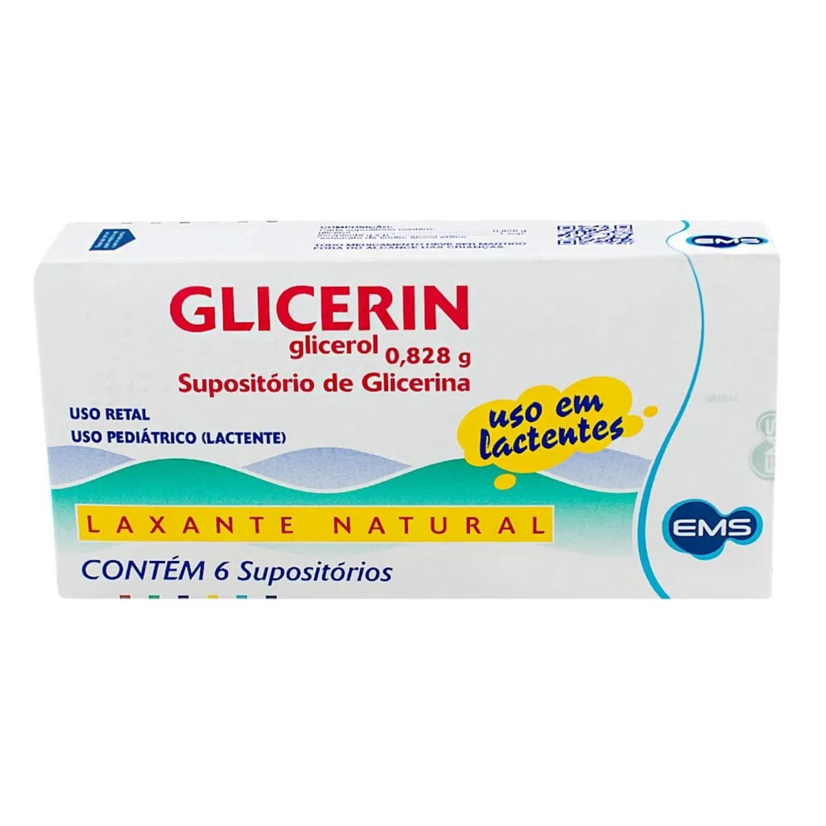 Encontraproduto.com.br - Glicerin 0.813g Supósitorio - Caixa com 6 Supositórios