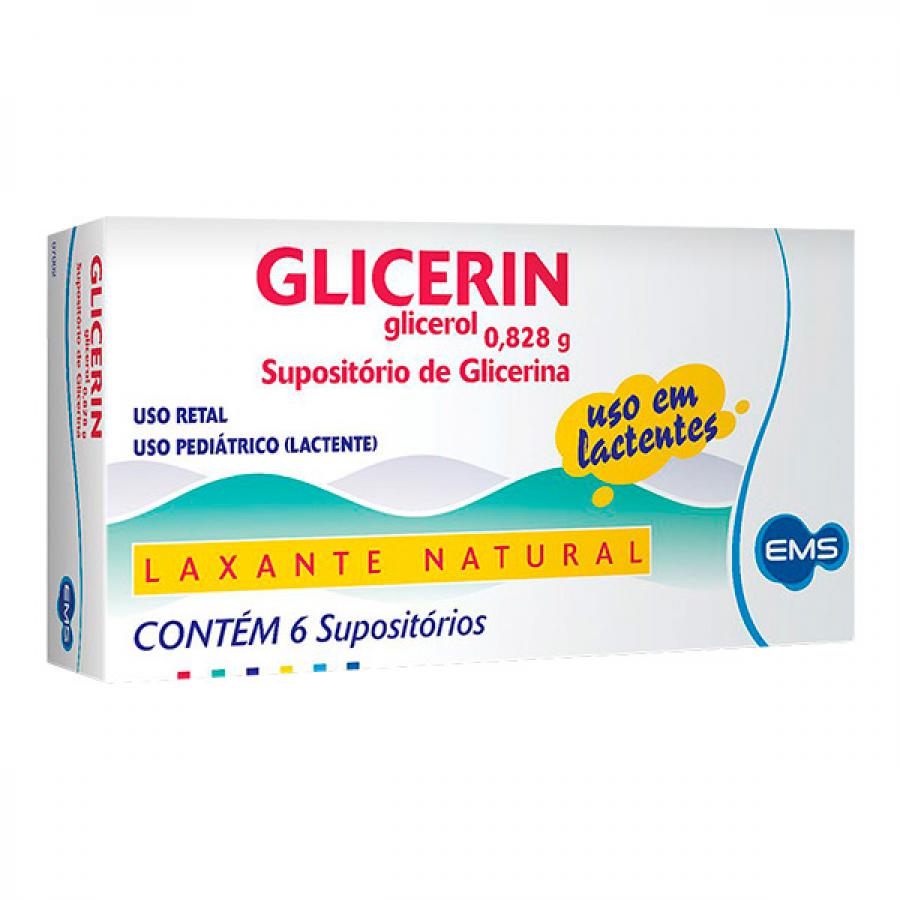 Encontraproduto.com.br - Glicerin 0.813g Supósitorio - Caixa com 6 Supositórios