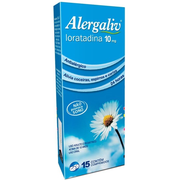 Alergaliv 10mg 15 comprimidos