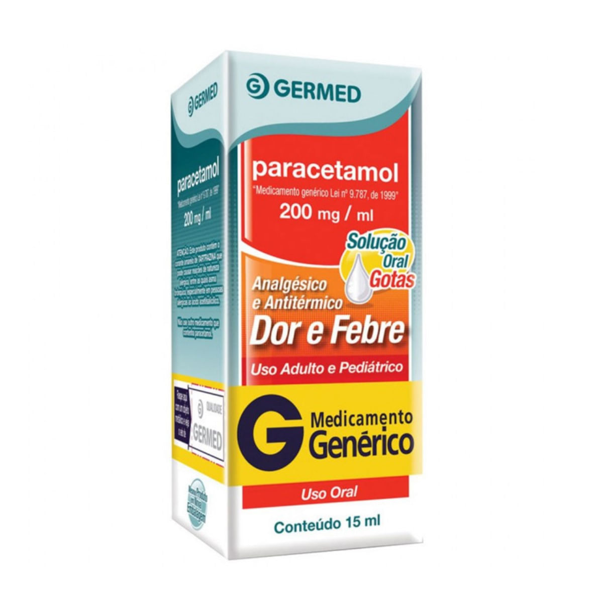 Paracetamol Gotas 15ml Genérico Germed