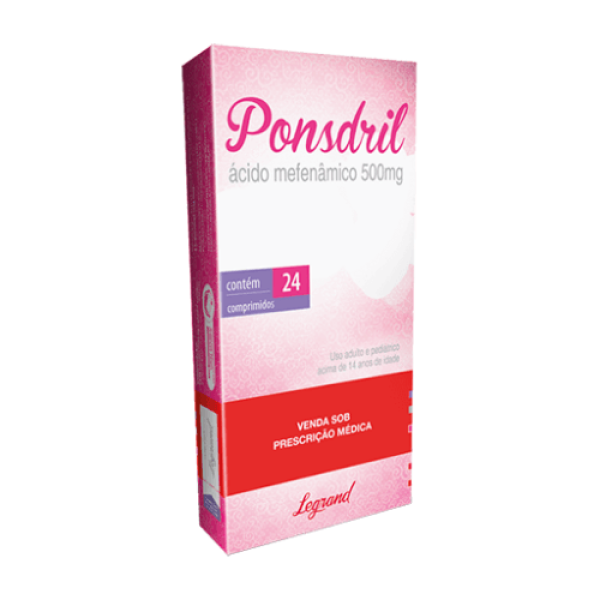 Encontraproduto.com.br - Ponsdril 500mg com 24 Comprimidos