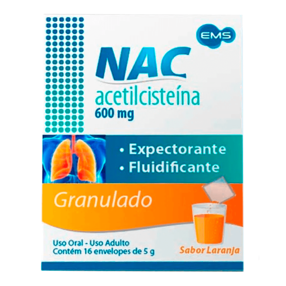 Expectorante Nac 600mg 16 envelopes com 5g