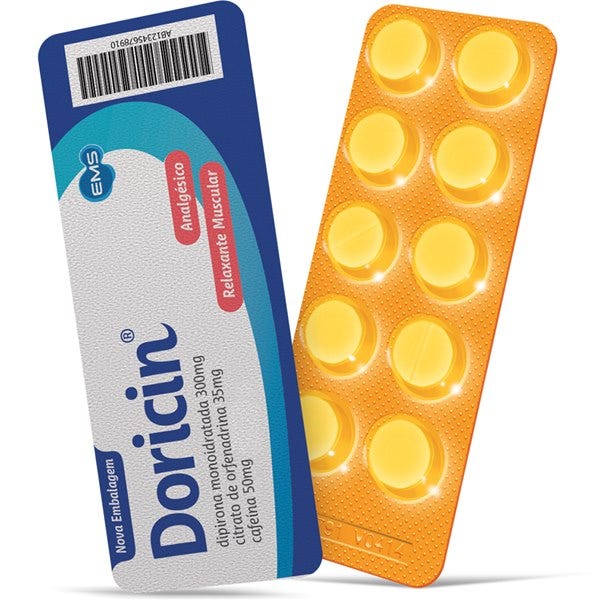 Encontraproduto.com.br - Doricin Envelope Com 10 Comprimidos Novo