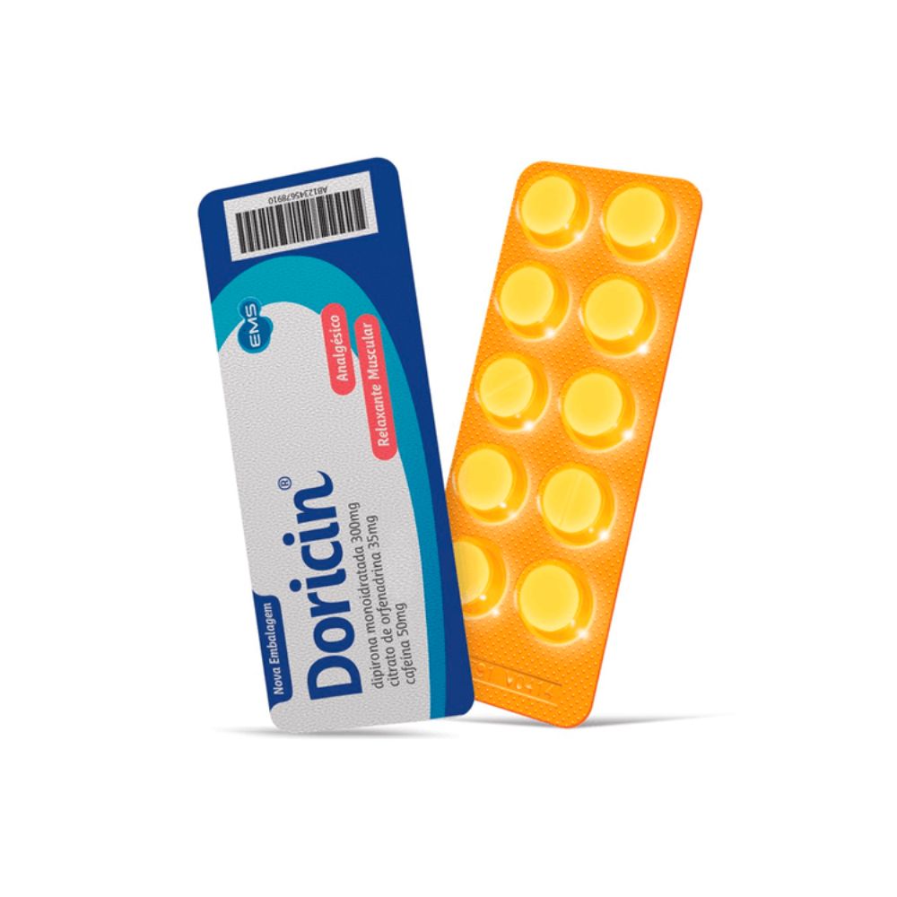 Encontraproduto.com.br - Doricin Envelope Com 10 Comprimidos Novo