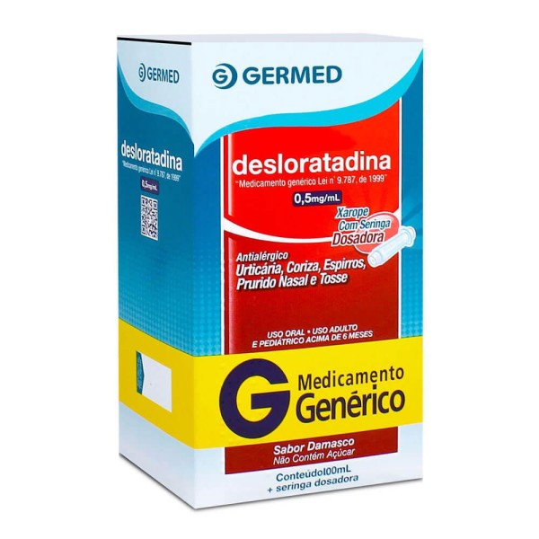 Encontraproduto.com.br - Desloratadina 0.5MG/ML Xarope - Frasco com 100 mL