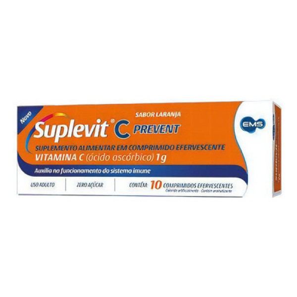 Encontraproduto.com.br - SUPLEVIT C PREVENT 1G 10 COMPRIMIDOS EFERVESCENTES