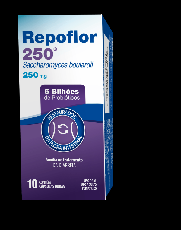 Encontraproduto.com.br - Repoflor Com 10 Capsulas Duras 250mg