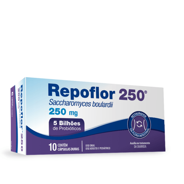 Encontraproduto.com.br - Repoflor Com 10 Capsulas Duras 250mg