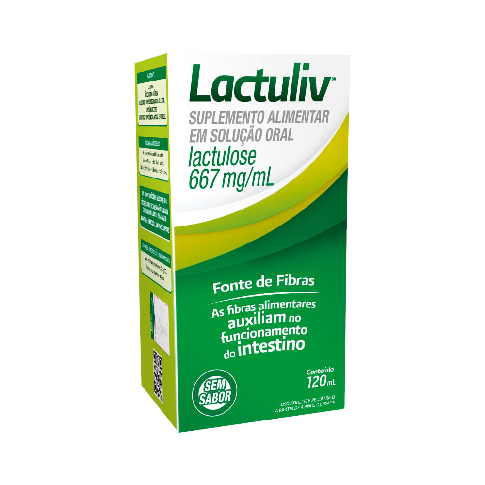 Encontraproduto.com.br - Lactuliv 667mg Xarope Sem Sabor 120ml