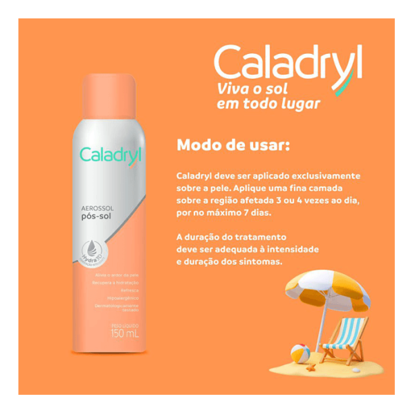 Encontraproduto.com.br - Pós-sol Caladryl Aerosol Com 150ml