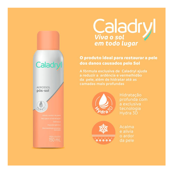 Encontraproduto.com.br - Pós-sol Caladryl Aerosol Com 150ml