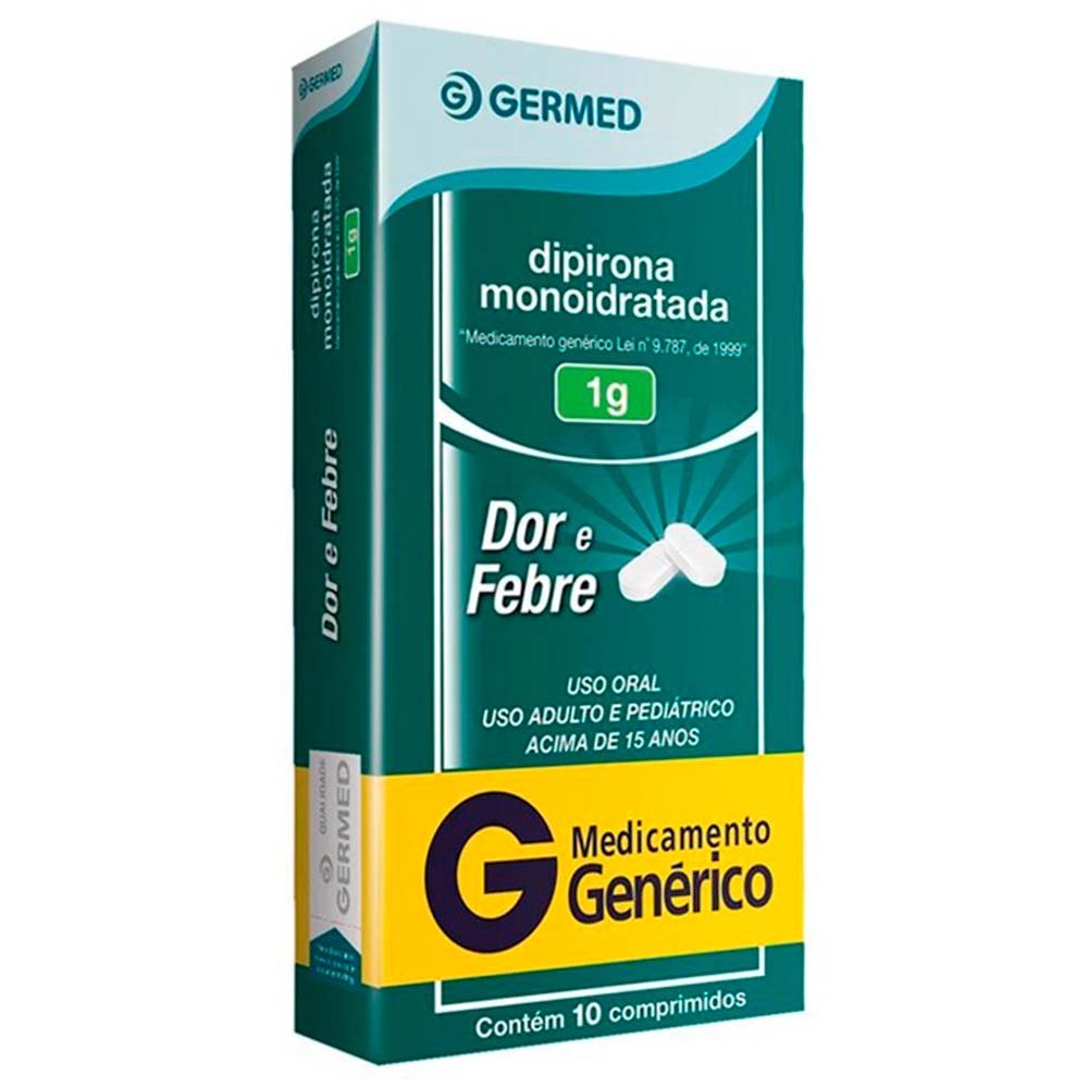 Encontraproduto.com.br - Dipirona Monoidratada 1g Germed 10 Comprimidos