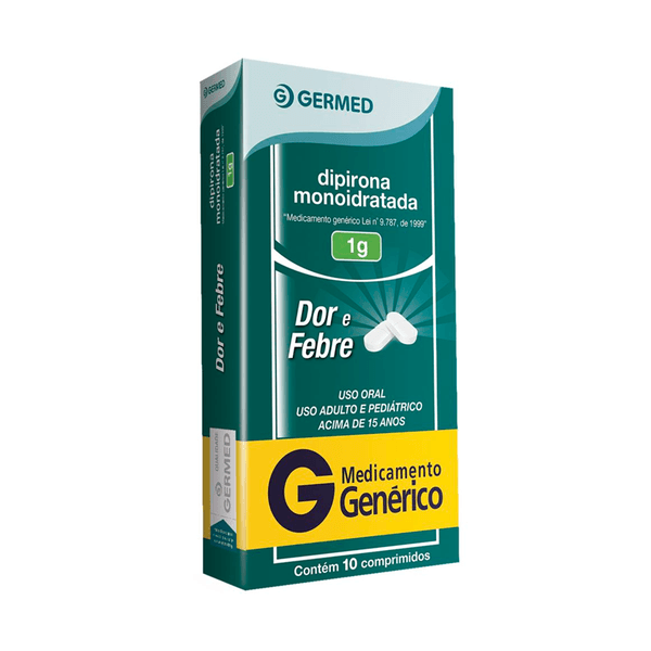 Encontraproduto.com.br - Dipirona Monoidratada 1g Germed 10 Comprimidos